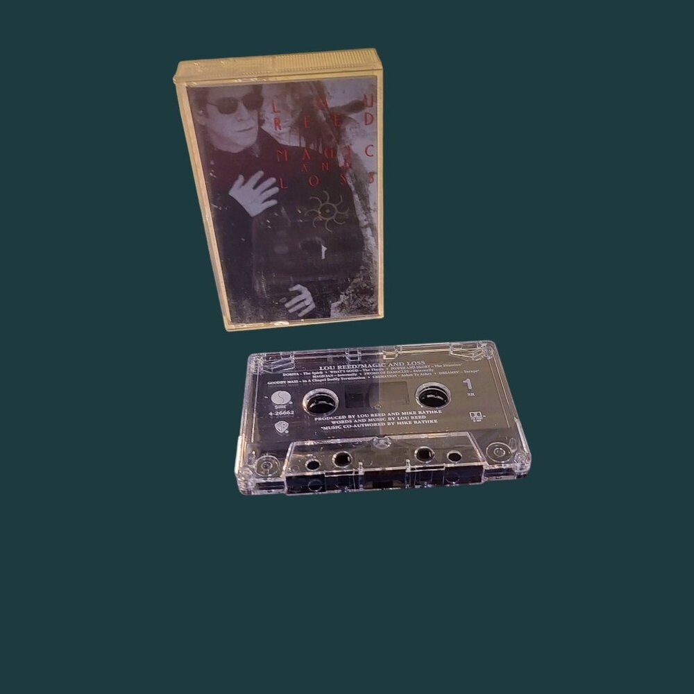 Lou Reed "Magic And Loss" Cassette Tape 1992 Classic Rock Album Clear Case